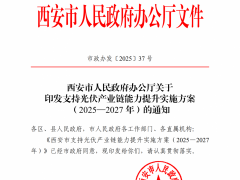 八大方面給予高額獎補！陜西西安出臺支持光伏產業(yè)鏈能力提升實施方案